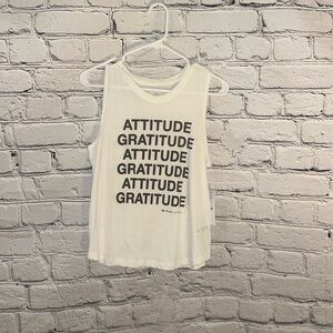 Spiditual Gangster White Graphic Tank  NWT